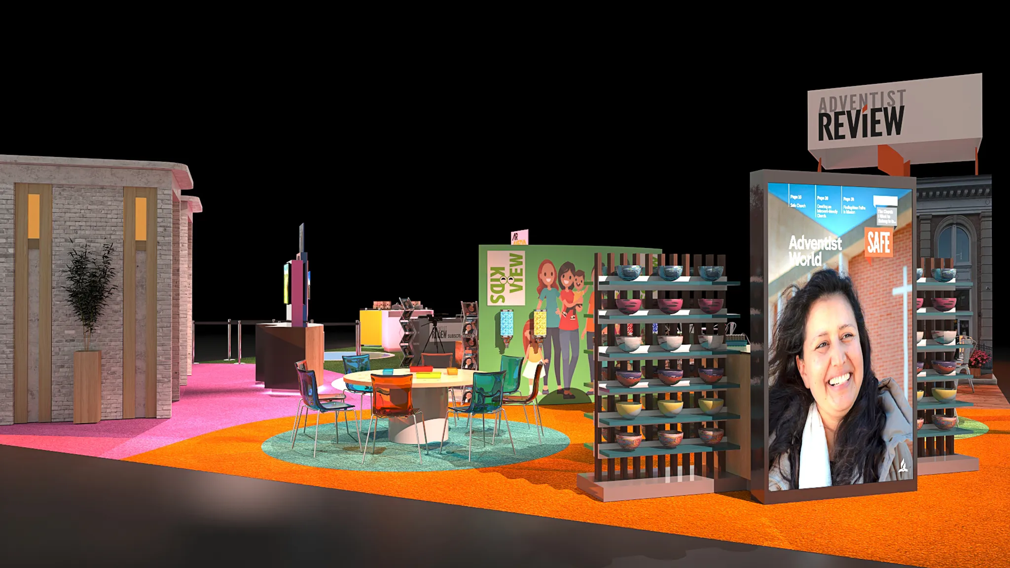 30x30 Île booth design by Reaction Space